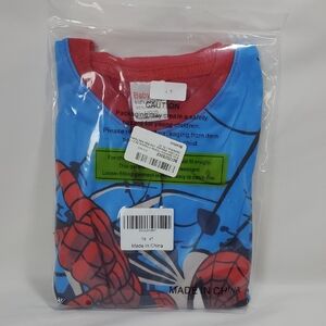 Spiderman 2PCs Long Sleeve Kids Pajama Pants Set ~ Red Blue